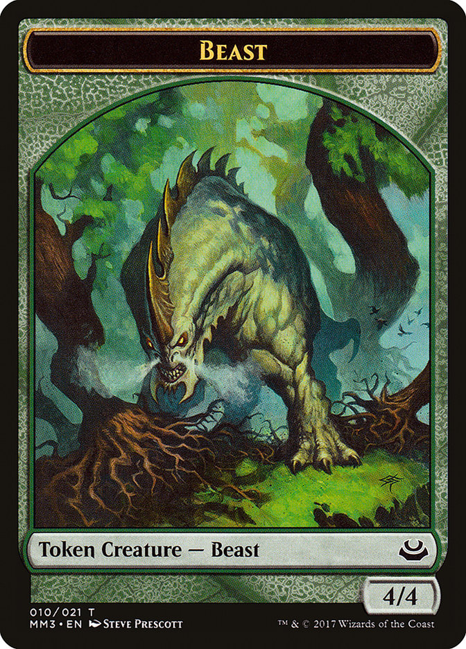 Beast Token (010/021) [Modern Masters 2017 Tokens] | Gear Gaming Bentonville