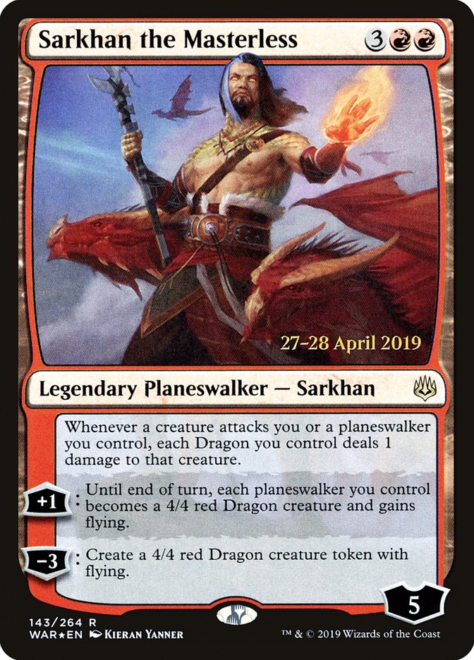 Sarkhan the Masterless [War of the Spark Prerelease Promos] | Gear Gaming Bentonville