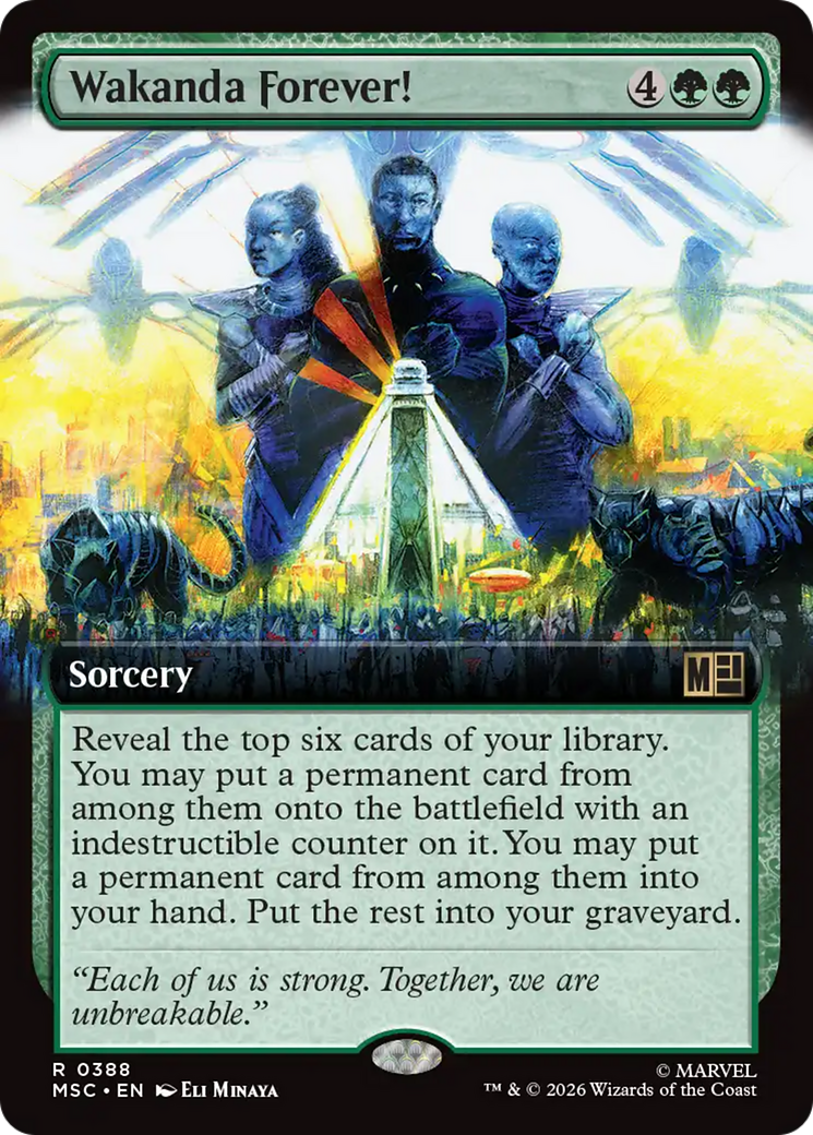 Wakanda Forever! (Extended Art) [Marvel Super Heroes Commander] | Gear Gaming Bentonville