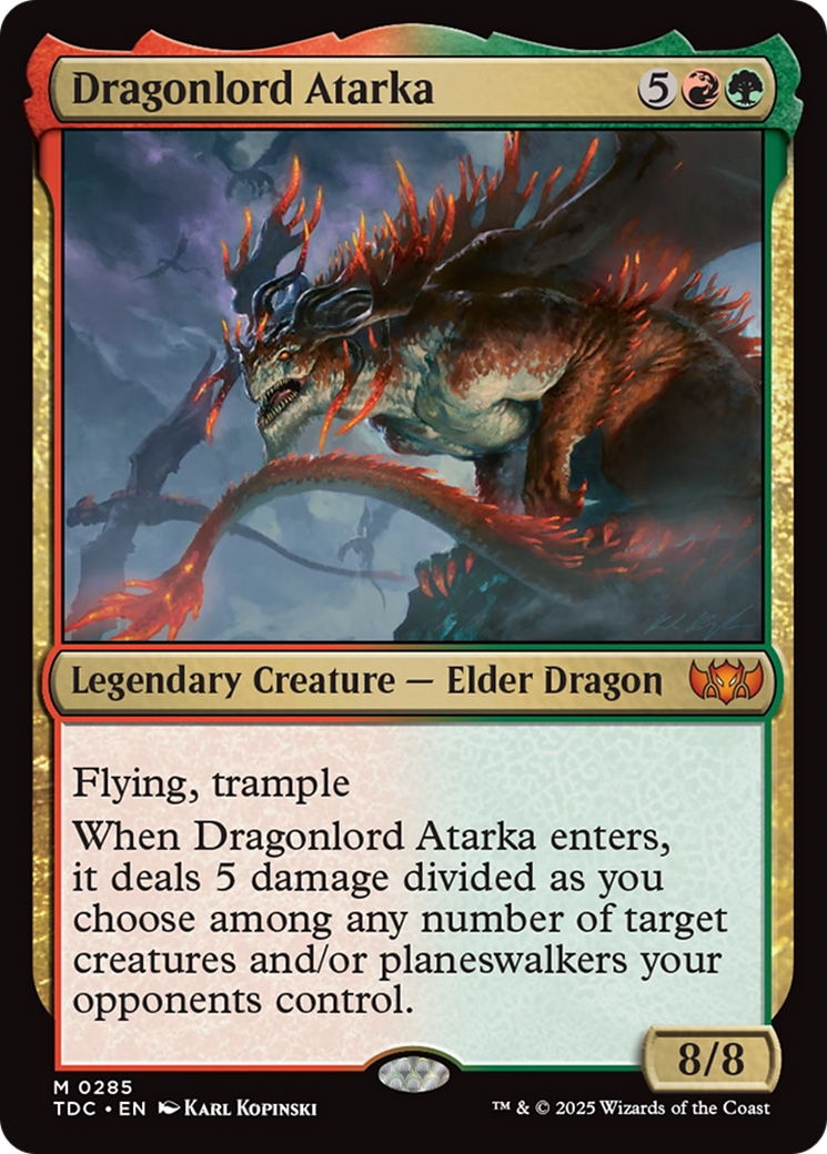 Dragonlord Atarka [Tarkir: Dragonstorm Commander] | Gear Gaming Bentonville