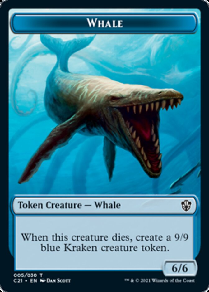 Beast (010) // Whale Double-Sided Token [Commander 2021 Tokens] | Gear Gaming Bentonville