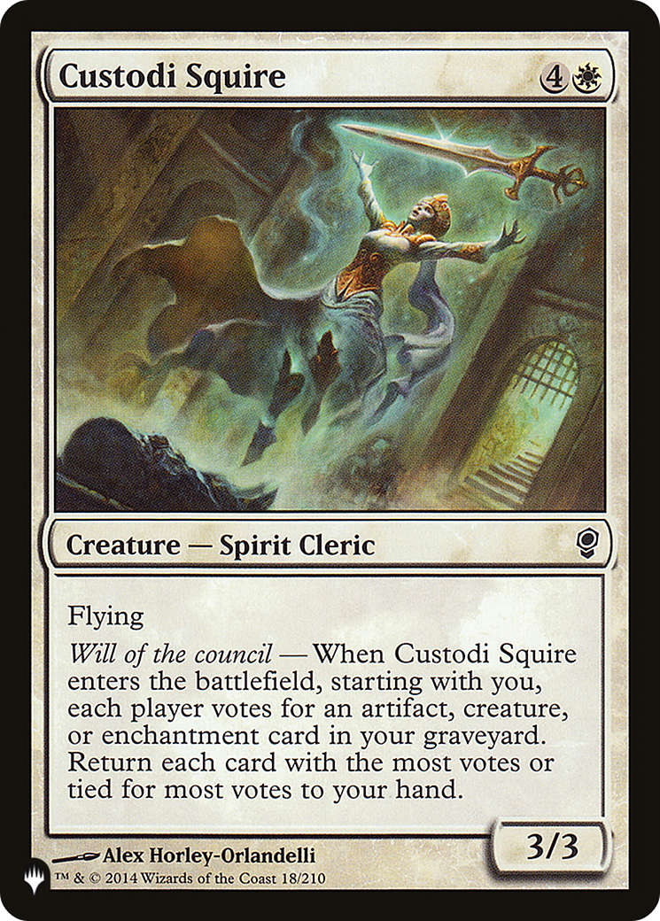 Custodi Squire [The List Reprints] | Gear Gaming Bentonville