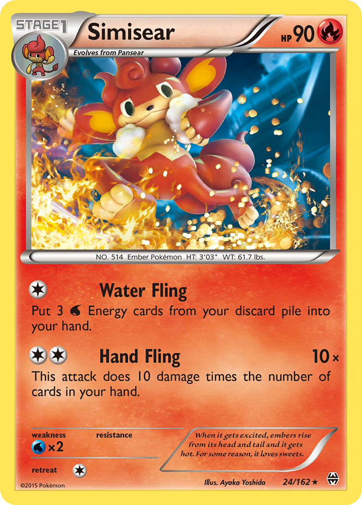 Simisear (24/162) [XY: BREAKthrough] | Gear Gaming Bentonville