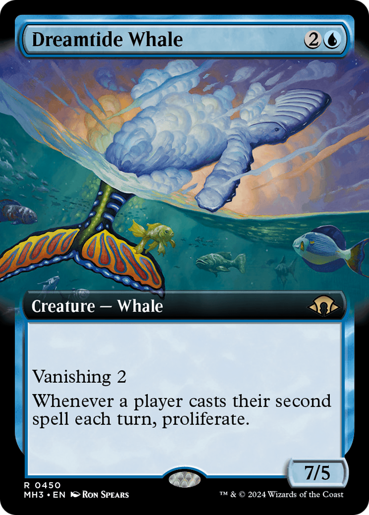 Dreamtide Whale (Extended Art) [Modern Horizons 3] | Gear Gaming Bentonville