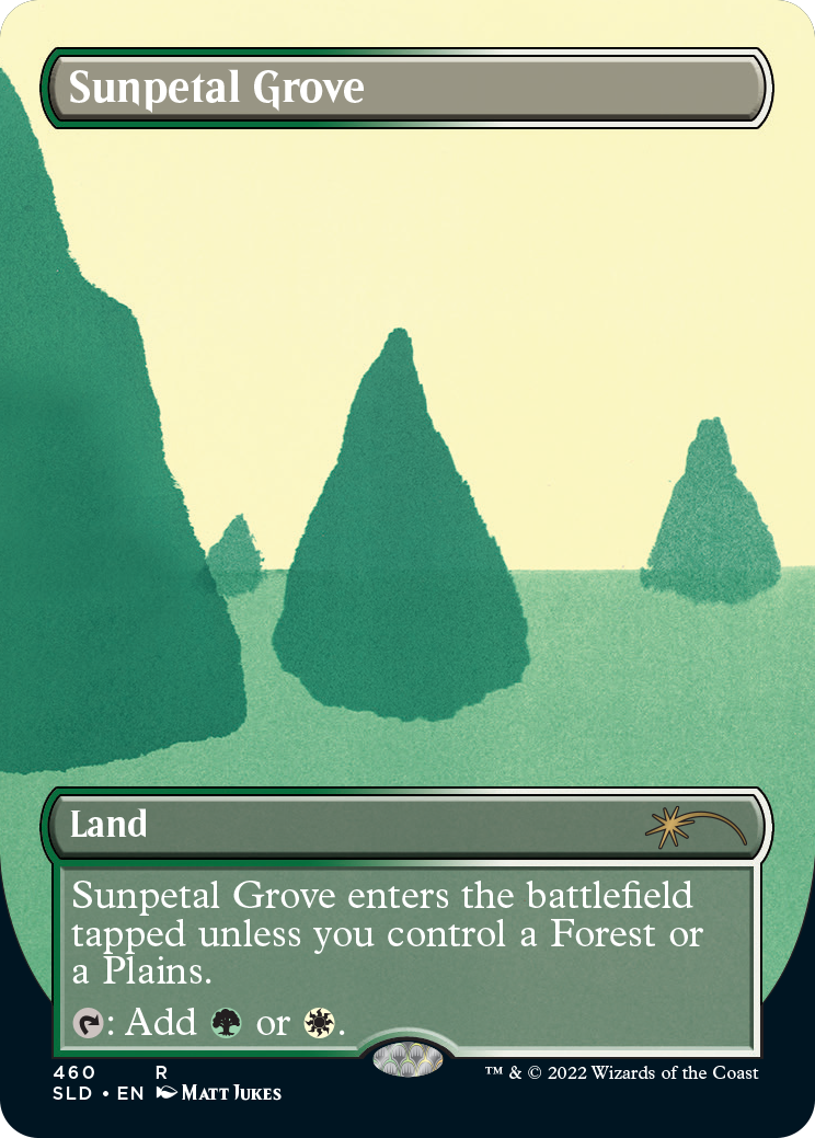 Sunpetal Grove (Borderless) [Secret Lair Drop Series] | Gear Gaming Bentonville