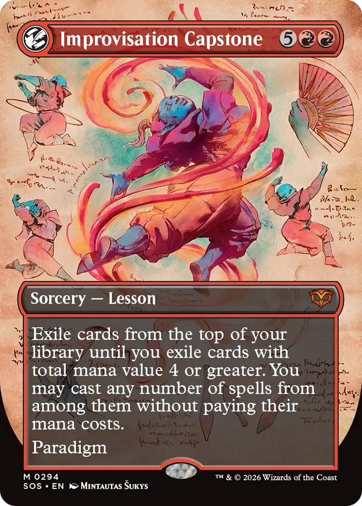 Improvisation Capstone (Borderless) [Secrets of Strixhaven] | Gear Gaming Bentonville