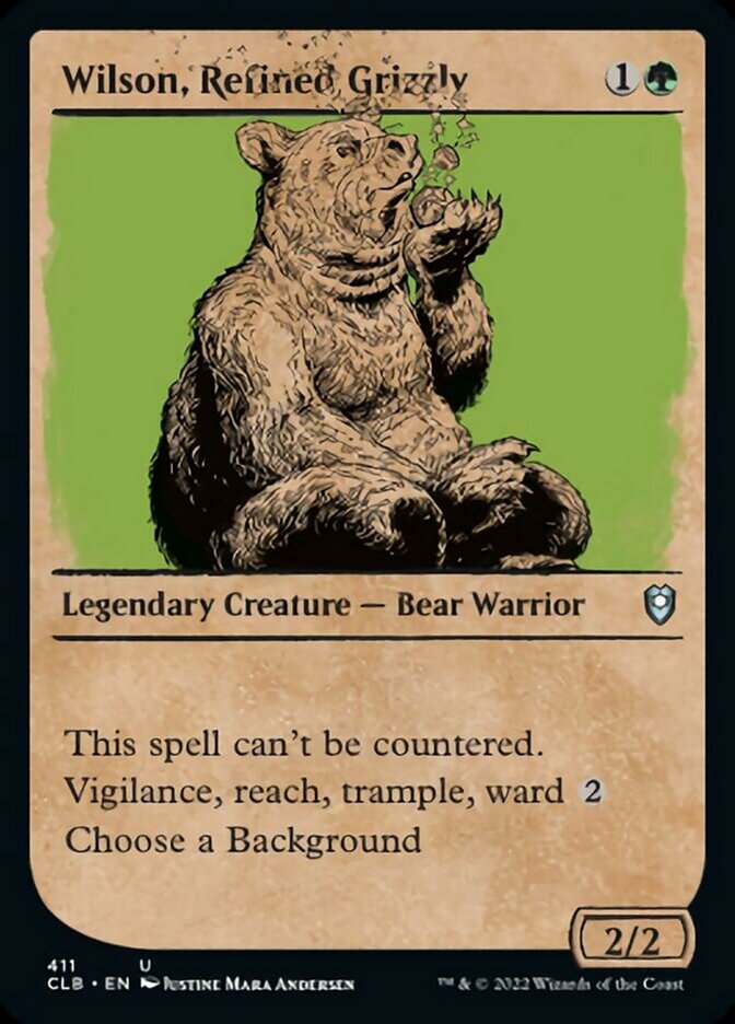 Wilson, Refined Grizzly (Showcase) [Commander Legends: Battle for Baldur's Gate] | Gear Gaming Bentonville
