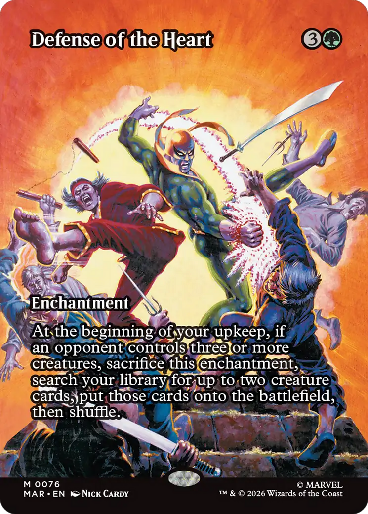 Defense of the Heart (Borderless) [Marvel Universe: Eternal-Legal] | Gear Gaming Bentonville