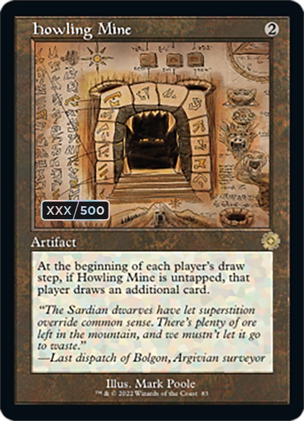 Howling Mine (Retro Schematic) (Serialized) [The Brothers' War Retro Artifacts] | Gear Gaming Bentonville