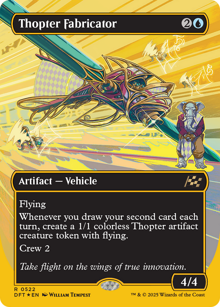 Thopter Fabricator (Borderless) (First-Place Foil) [Aetherdrift] | Gear Gaming Bentonville