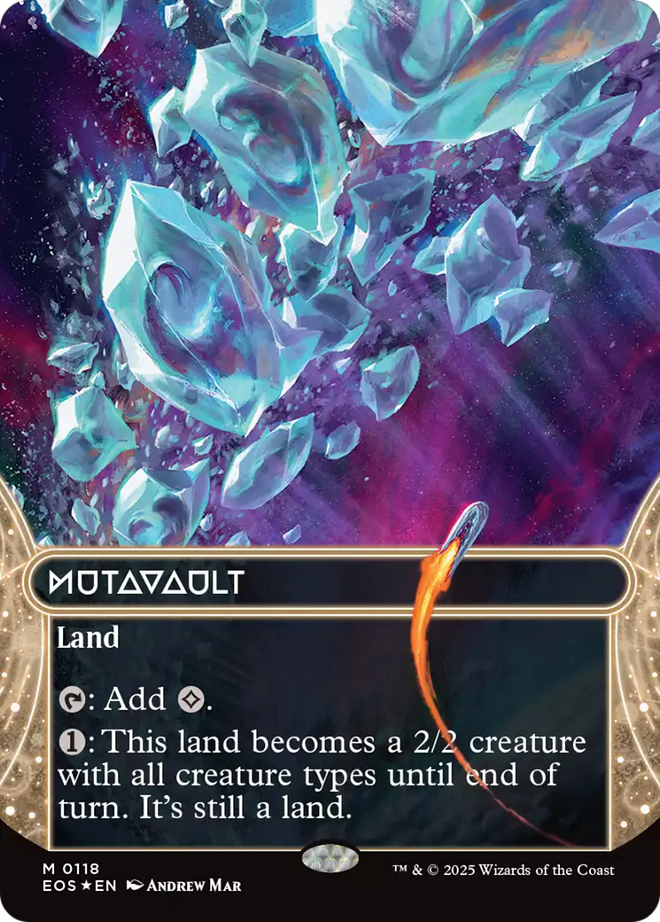Mutavault (0118) (Borderless) (Galaxy Foil) [Edge of Eternities: Stellar Sights] | Gear Gaming Bentonville