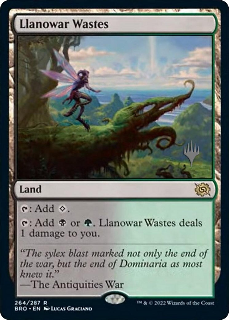 Llanowar Wastes (Promo Pack) [The Brothers' War Promos] | Gear Gaming Bentonville