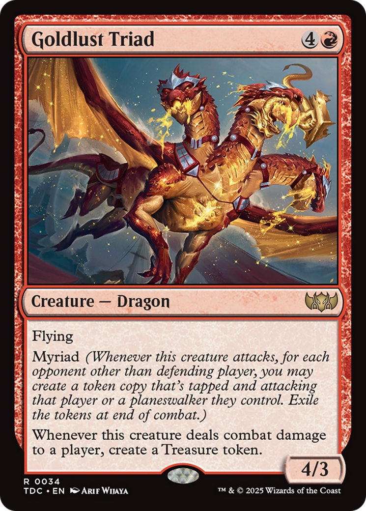 Goldlust Triad [Tarkir: Dragonstorm Commander] | Gear Gaming Bentonville