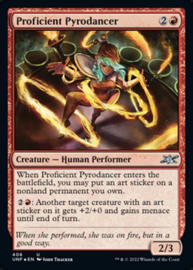 Proficient Pyrodancer (Galaxy Foil) [Unfinity] | Gear Gaming Bentonville