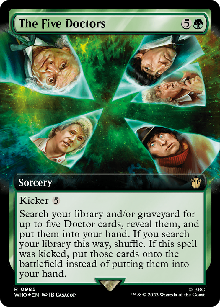 The Five Doctors (Extended Art) (Surge Foil) [Doctor Who] | Gear Gaming Bentonville