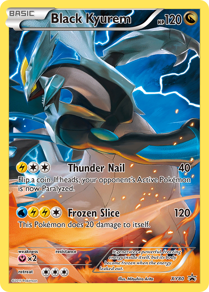 Black Kyurem (XY80) (Full Art Promo) [XY: Black Star Promos] | Gear Gaming Bentonville