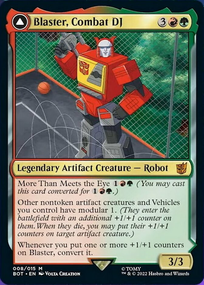 Blaster, Combat DJ // Blaster, Morale Booster [Transformers] | Gear Gaming Bentonville