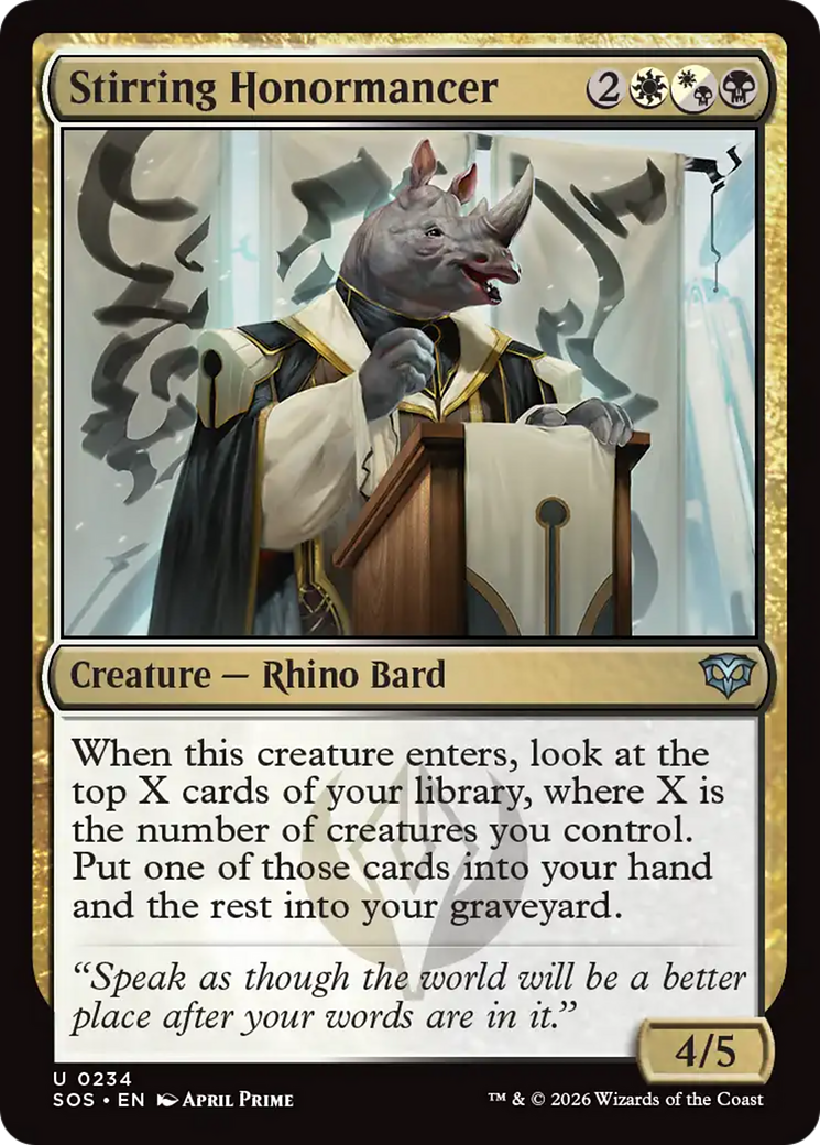 Stirring Honormancer [Secrets of Strixhaven] | Gear Gaming Bentonville