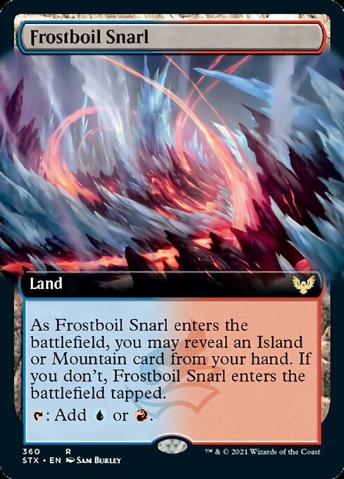 Frostboil Snarl (Extended Art) [Strixhaven: School of Mages] | Gear Gaming Bentonville