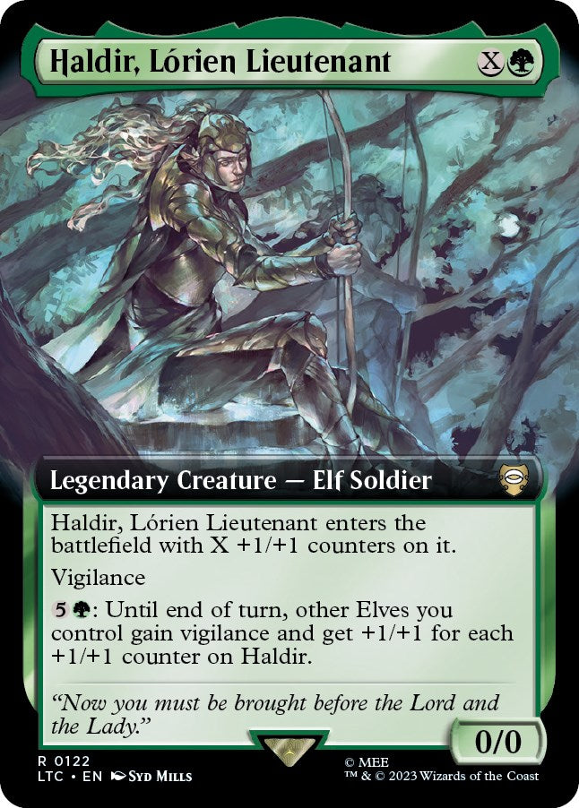 Haldir, Lorien Lieutenant (Extended Art) [The Lord of the Rings: Tales of Middle-Earth Commander] | Gear Gaming Bentonville