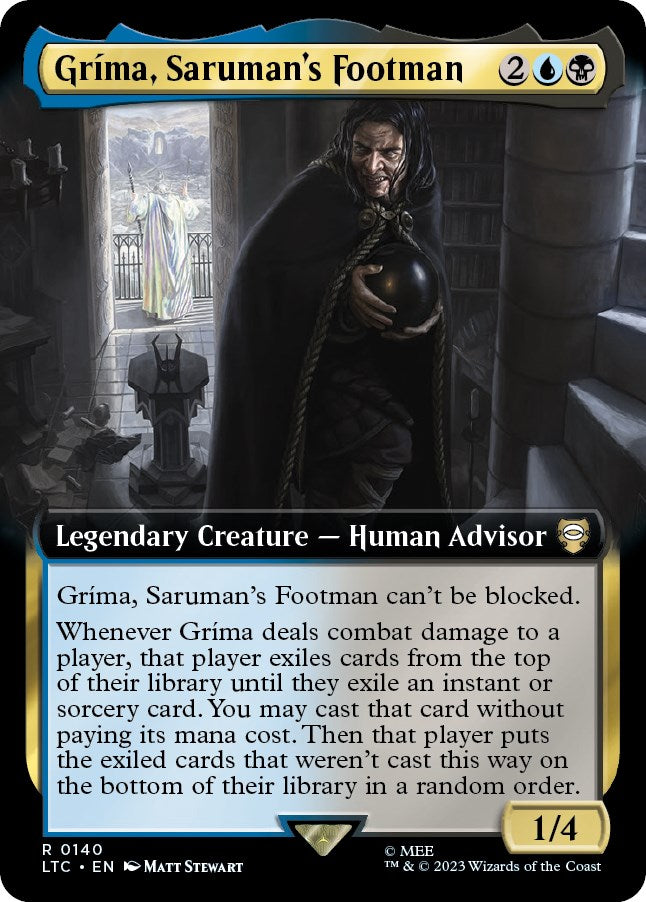 Grima, Saruman's Footman (Extended Art) [The Lord of the Rings: Tales of Middle-Earth Commander] | Gear Gaming Bentonville