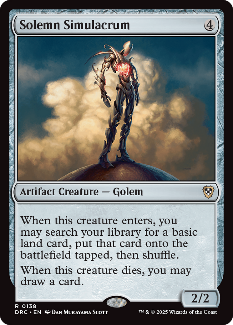 Solemn Simulacrum [Aetherdrift Commander] | Gear Gaming Bentonville