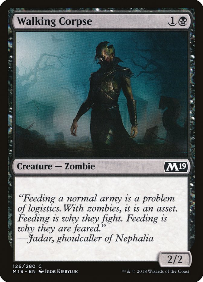 Walking Corpse [Core Set 2019] | Gear Gaming Bentonville