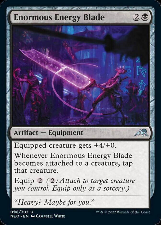 Enormous Energy Blade [Kamigawa: Neon Dynasty] | Gear Gaming Bentonville