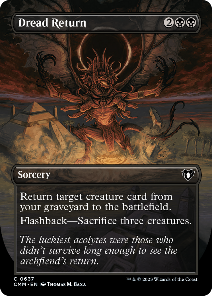 Dread Return (Borderless Alternate Art) [Commander Masters] | Gear Gaming Bentonville