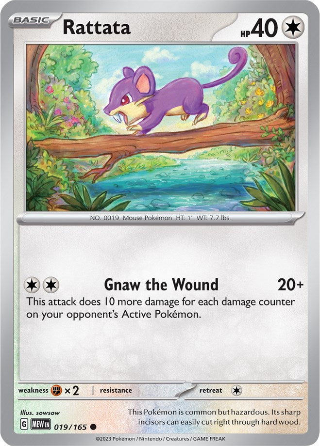 Rattata (019/165) [Scarlet & Violet 151] | Gear Gaming Bentonville