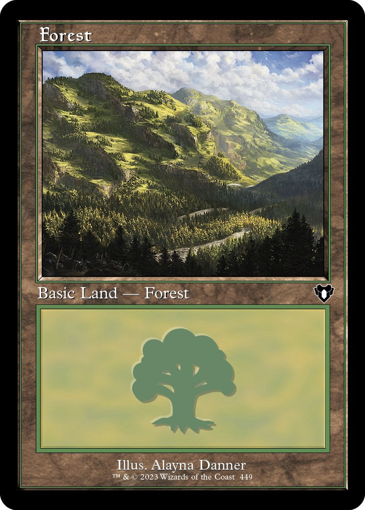 Forest (449) (Retro) [Commander Masters] | Gear Gaming Bentonville