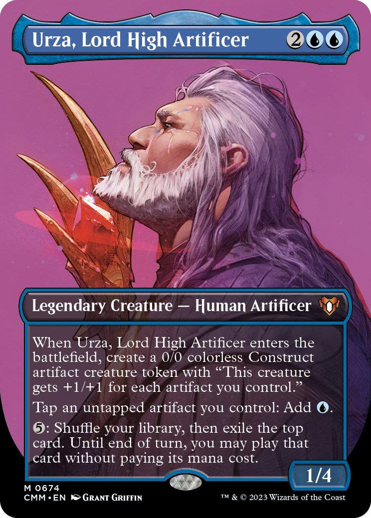 Urza, Lord High Artificer (Borderless Profile) [Commander Masters] | Gear Gaming Bentonville