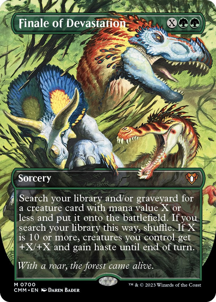 Finale of Devastation (Borderless Alternate Art) [Commander Masters] | Gear Gaming Bentonville