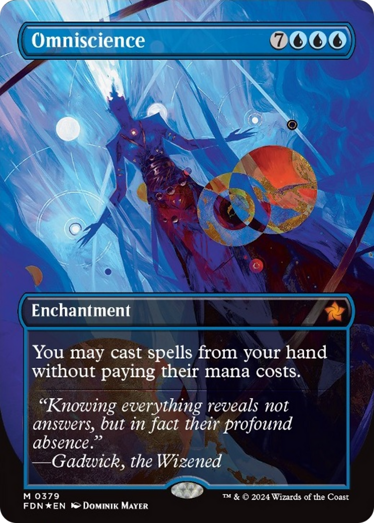 Omniscience (Borderless Mana Foil) [Foundations] | Gear Gaming Bentonville