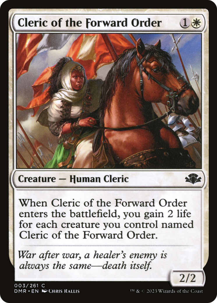 Cleric of the Forward Order [Dominaria Remastered] | Gear Gaming Bentonville