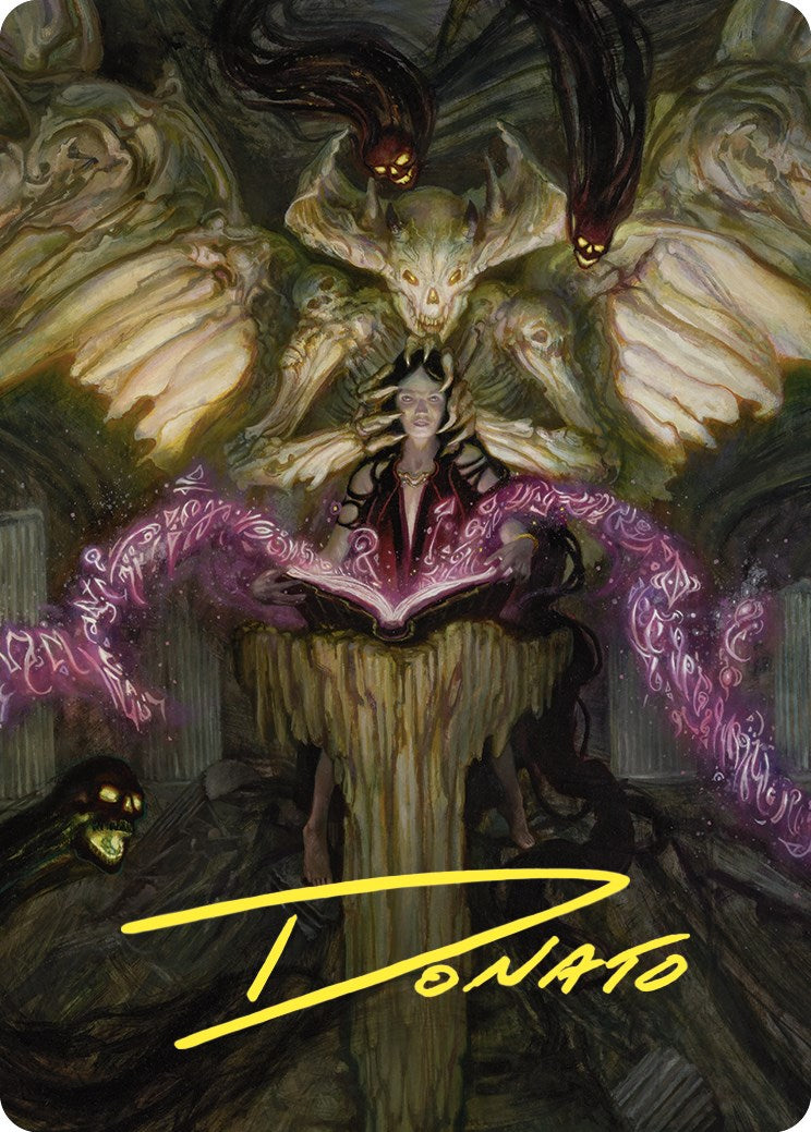 Demonic Tutor Art Card (Gold-Stamped Signature) [Commander Masters Art Series] | Gear Gaming Bentonville