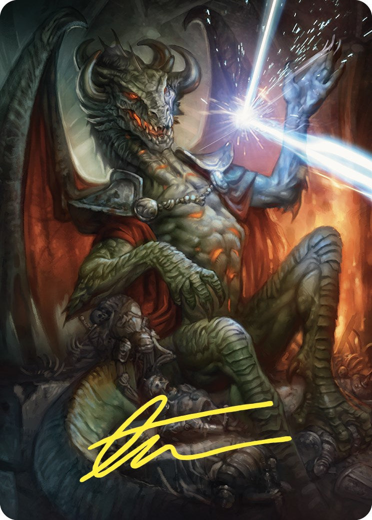 Deflecting Swat Art Card (Gold-Stamped Signature) [Commander Masters Art Series] | Gear Gaming Bentonville