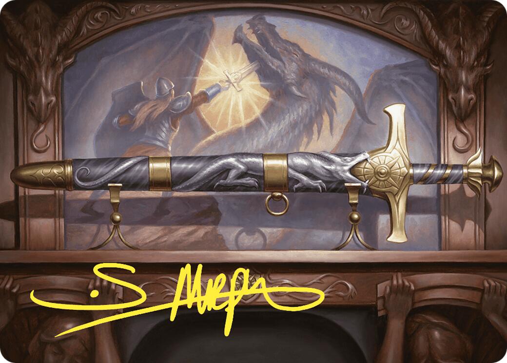 Ancestral Blade Art Card (Gold-Stamped Signature) [Commander Masters Art Series] | Gear Gaming Bentonville