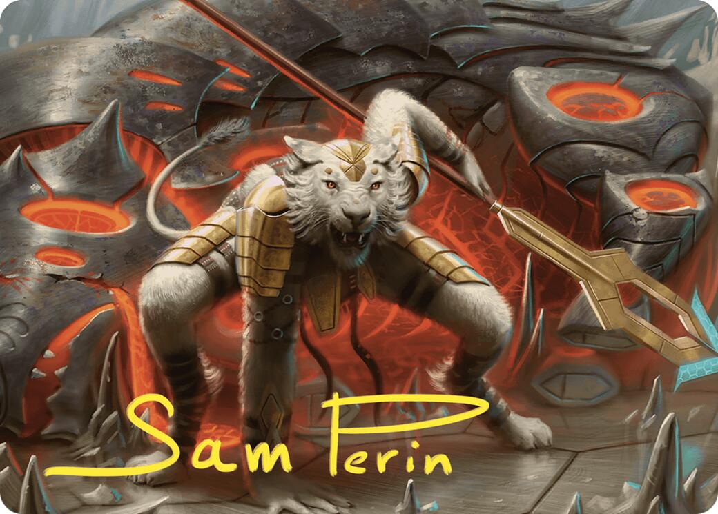 Sunspear Shikari Art Card (Gold-Stamped Signature) [Commander Masters Art Series] | Gear Gaming Bentonville
