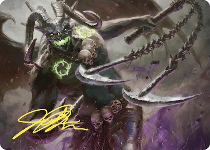 Archfiend of Despair Art Card (Gold-Stamped Signature) [Commander Masters Art Series] | Gear Gaming Bentonville