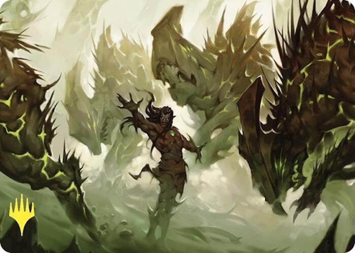 Ezuri's Predation Art Card (Gold-Stamped) [Commander Masters Art Series] | Gear Gaming Bentonville