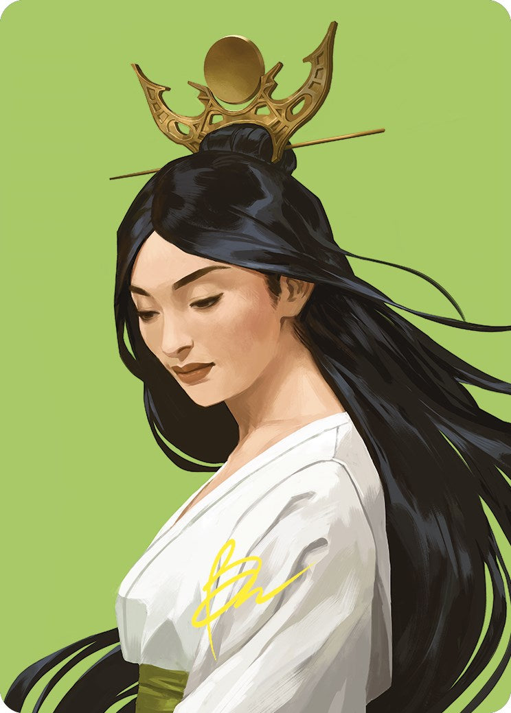 Azusa, Lost but Seeking Art Card (Gold-Stamped Signature) [Commander Masters Art Series] | Gear Gaming Bentonville