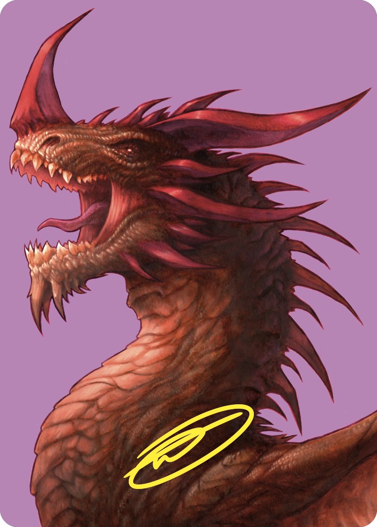 The Ur-Dragon Art Card (Gold-Stamped Signature) [Commander Masters Art Series] | Gear Gaming Bentonville