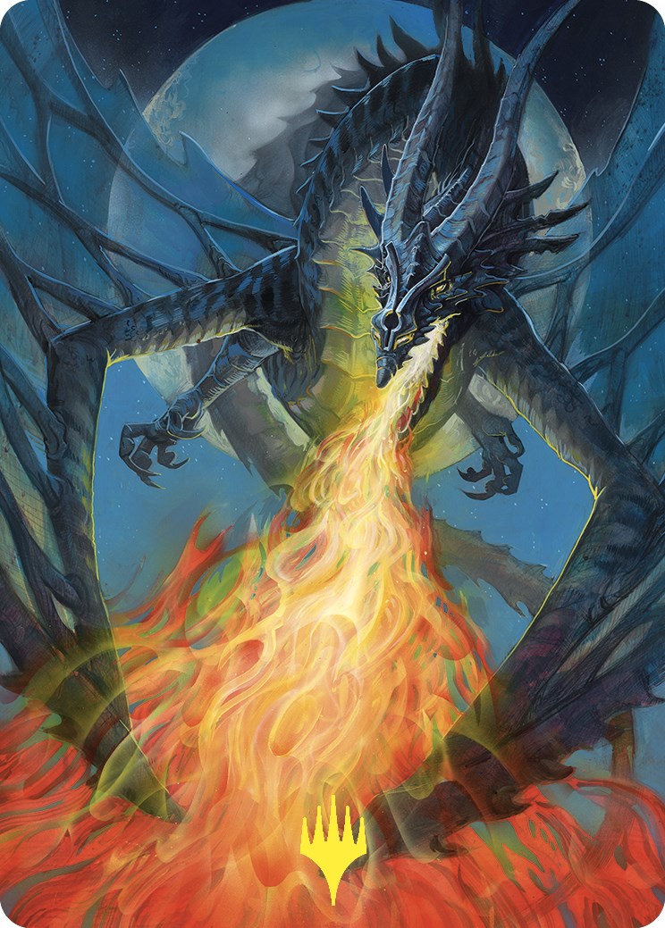 Balefire Dragon Art Card (Gold-Stamped) [Commander Masters Art Series] | Gear Gaming Bentonville