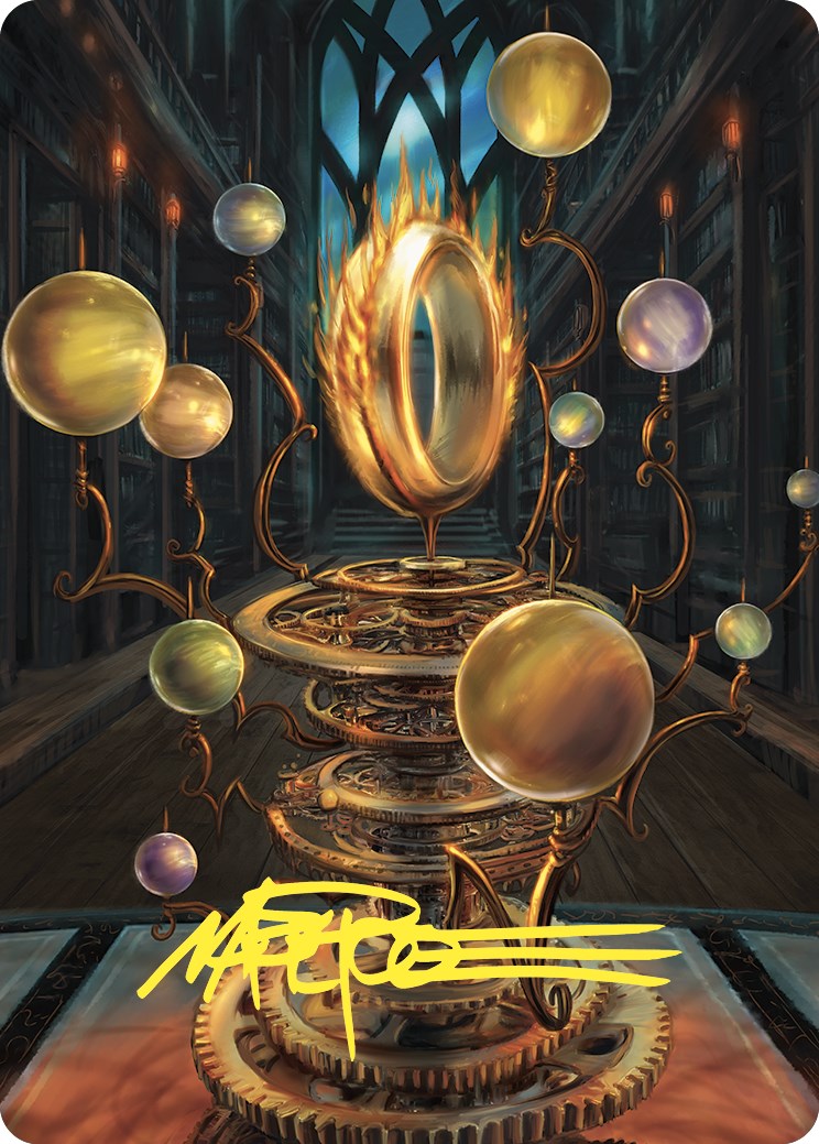 Sol Ring Art Card (Gold-Stamped Signature) [Commander Masters Art Series] | Gear Gaming Bentonville