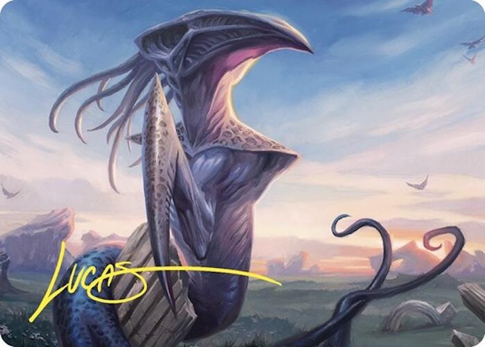 Sentinel Sliver Art Card (Gold-Stamped Signature) [Commander Masters Art Series] | Gear Gaming Bentonville