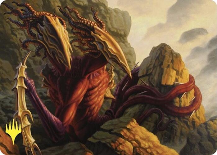 Two-Headed Sliver Art Card (Gold-Stamped) [Commander Masters Art Series] | Gear Gaming Bentonville