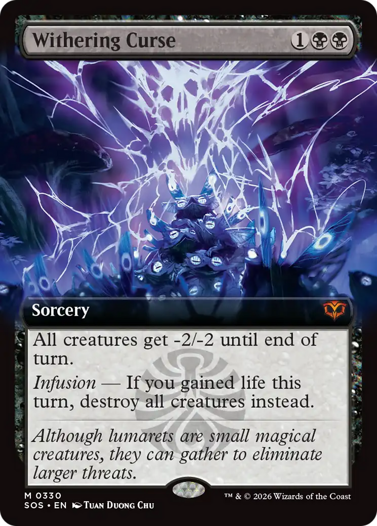 Withering Curse (Extended Art) [Secrets of Strixhaven] | Gear Gaming Bentonville