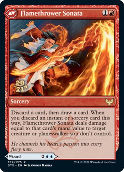 Torrent Sculptor // Flamethrower Sonata [Strixhaven: School of Mages Prerelease Promos] | Gear Gaming Bentonville