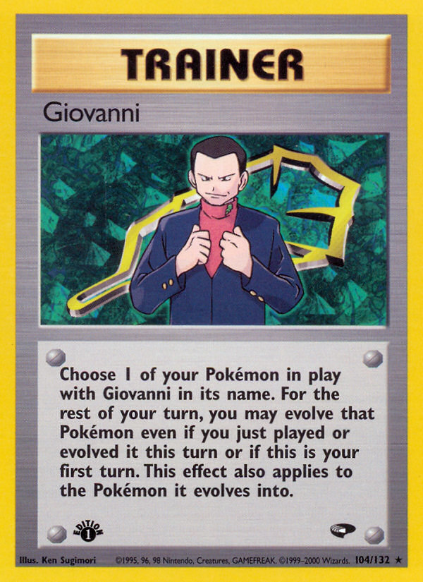Giovanni (104/132) [Gym Challenge 1st Edition] | Gear Gaming Bentonville